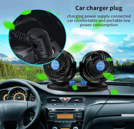 Car Air Circulation Fan 360� Rotatable Auto Car Cooling Fan Mayur61