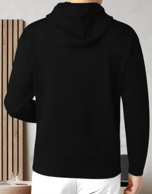 Men Everything Dope Model Full Sleeve Hooded T-shirt / Black